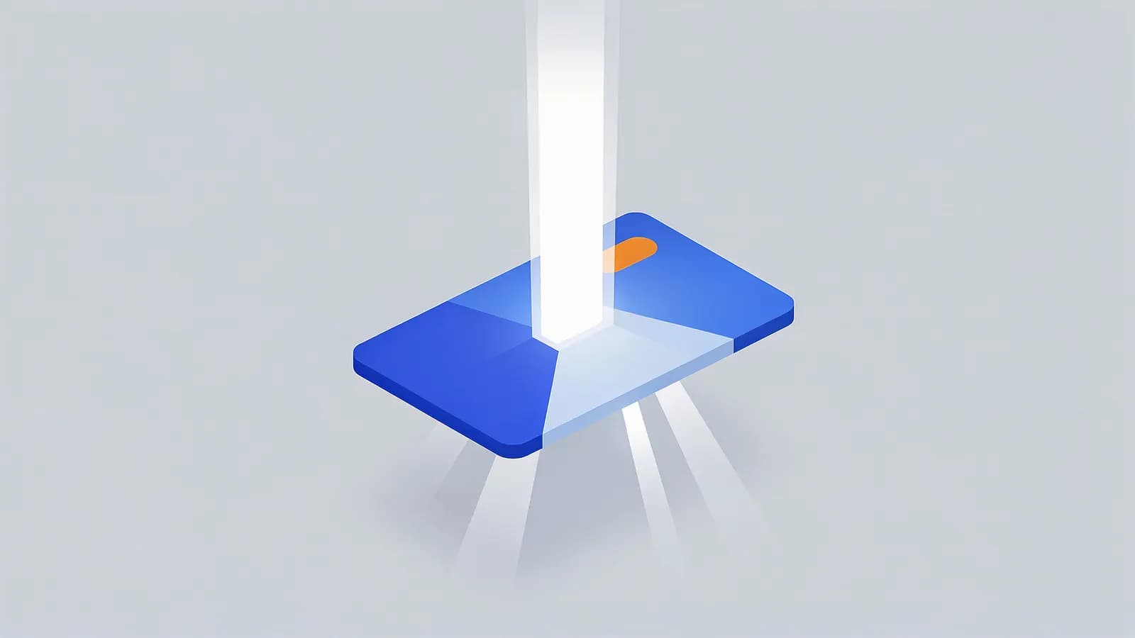 A bright light beam pierces and illuminates a panel, signifying the foundational importance of an H1 tag.